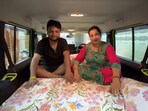 Man turns car into cosy bedroom. Man turns car into cosy bedroom.