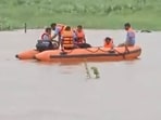 The timely response from the rescue team and local administration ensured the safe rescue of the stranded man in Devwadi village in Kolhapur. The timely response from the rescue team and local administration ensured the safe rescue of the stranded man in Devwadi village in Kolhapur.