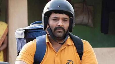 A still from the film Zwigato starring Kapil Sharma in the lead role. A still from the film Zwigato starring Kapil Sharma in the lead role.