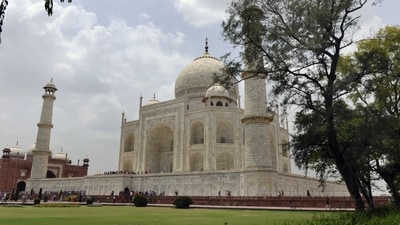 A view of the Taj Mahal in Agra. (Sonu Mehta/Hindustan Times) A view of the Taj Mahal in Agra. (Sonu Mehta/Hindustan Times)