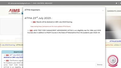 ATMA result 2023 released atmaaims.com ATMA result 2023 released atmaaims.com