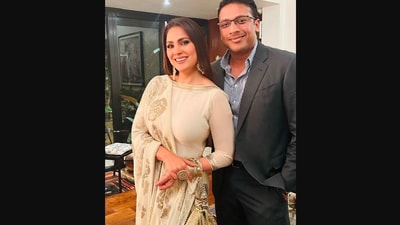 The image shows actor Lara Dutta with her husband and former tennis player Mahesh Bhupathi. (Instagram/@larabhupathi) The image shows actor Lara Dutta with her husband and former tennis player Mahesh Bhupathi. (Instagram/@larabhupathi)