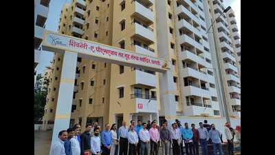 PMC plans to hand over the flats constructed under Pradhan Mantri Awas Yojana (PMAY) by the hands of Prime Minister Narendra Modi on August 1. (HT PHOTO)