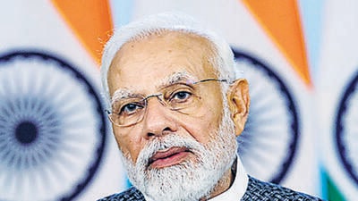 Prime Minister Narendra Modi addresses the G20 Environment and Climate Ministers’ Meet in Chennai via video message on Friday. (ANI/ PIB) Prime Minister Narendra Modi addresses the G20 Environment and Climate Ministers’ Meet in Chennai via video message on Friday. (ANI/ PIB)
