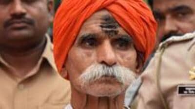 Pune, India - July 7, 2018: Sambhaji Bhide was present at Shiajinagar to take blessing of Paalkhi Procession at Shivajinagar in Pune, India, on Saturday, July 7, 2018. (Photo by Sanket Wankhade/HT PHOTO) Pune, India - July 7, 2018: Sambhaji Bhide was present at Shiajinagar to take blessing of Paalkhi Procession at Shivajinagar in Pune, India, on Saturday, July 7, 2018. (Photo by Sanket Wankhade/HT PHOTO)