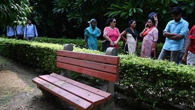 The Malviya Nagar police station is just about 100 metres from the park. (Vipin Kumar/HT Photo) The Malviya Nagar police station is just about 100 metres from the park. (Vipin Kumar/HT Photo)