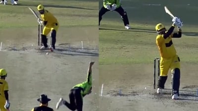 Yusuf Pathan smacked 25 runs off a over against Mohammed Amir. Yusuf Pathan smacked 25 runs off a over against Mohammed Amir.