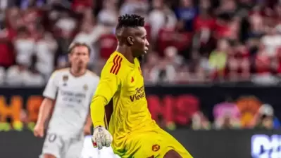 Andre Onana plays for Manchester United during a pre-season game vs Real Madrid (Man Utd)