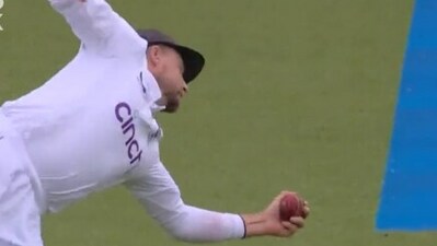 Joe Root picked a brilliant catch to dismiss Marnus Labuschagne during Day 2 of final Ashes Test (Twitter) Joe Root picked a brilliant catch to dismiss Marnus Labuschagne during Day 2 of final Ashes Test (Twitter)
