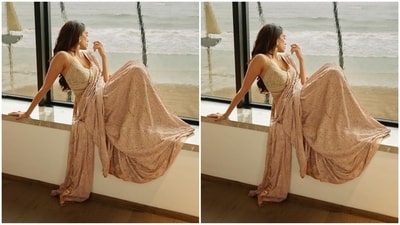 In the post, Sobhita is seen wearing a stunning saree by ace fashion designer Tarun Tahiliani, which comes with a hefty price tag of <span class='webrupee'>₹</span>459,900. (Instagram/@sobhitad) In the post, Sobhita is seen wearing a stunning saree by ace fashion designer Tarun Tahiliani, which comes with a hefty price tag of <span class='webrupee'>₹</span>459,900. (Instagram/@sobhitad)