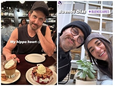 Hrithik Roshan and Saba Azad are in Argentina. Hrithik Roshan and Saba Azad are in Argentina.