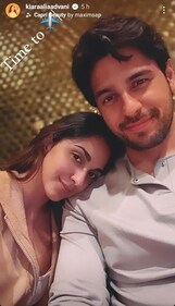Kiara Advani's selfie with Sidharth Malhotra. Kiara Advani's selfie with Sidharth Malhotra.