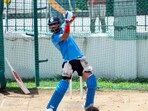 Virat Kohli bats during a practice session ahead of 1st ODI match against West Indies Virat Kohli bats during a practice session ahead of 1st ODI match against West Indies
