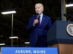 President Joe Biden speaks at Auburn Manufacturing Inc., in Auburn, Maine, Friday, July 28, 2023, before he signs an executive order to encourage companies to manufacture new inventions in the United States.