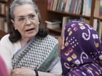  Former Congress president Sonia Gandhi meet women farmers from Haryana.
