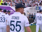 Jonny Bairstow donning Ben Stokes' jersey ahead of Day 3 in fifth Test Jonny Bairstow donning Ben Stokes' jersey ahead of Day 3 in fifth Test