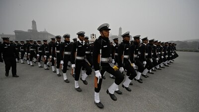 The Navy has stated that the ceremonial handover of the baton may be undertaken within the office as part of a change of command only. (Raj K Raj / HT Photo)