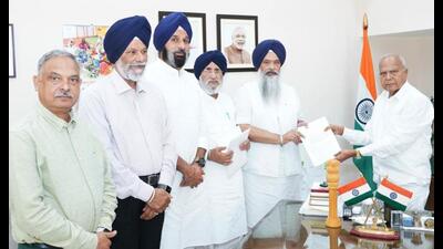 A Shiromani Akali Dal (SAD) delegation on Saturday urged Punjab governor Banwarilal Purohit to order a judicial probe into the “man-made” flood crisis in Punjab. A Shiromani Akali Dal (SAD) delegation on Saturday urged Punjab governor Banwarilal Purohit to order a judicial probe into the “man-made” flood crisis in Punjab.