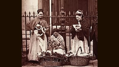 Cockney vendors in London. (Courtesy The Original Cockney Museum) Cockney vendors in London. (Courtesy The Original Cockney Museum)