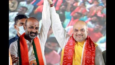 From the poll-bound Telangana, former state unit president Bandi Sanjay has been included as national general secretary, along with lawmaker from Uttar Pradesh Radha Mohan Agarwal (ANI)