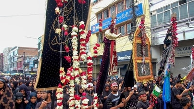 Muharram commemorates the martyrdom of Hazrat Imam Hussain, the grandson of the Holy Prophet (PBUH), who sacrificed his life at the altar of true belief. (PTI) Muharram commemorates the martyrdom of Hazrat Imam Hussain, the grandson of the Holy Prophet (PBUH), who sacrificed his life at the altar of true belief. (PTI)