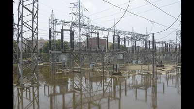 The 132kV Kanha Upvan substation in Ghaziabad’s Karhera. (Sakib Ali/HT Photo) The 132kV Kanha Upvan substation in Ghaziabad’s Karhera. (Sakib Ali/HT Photo)