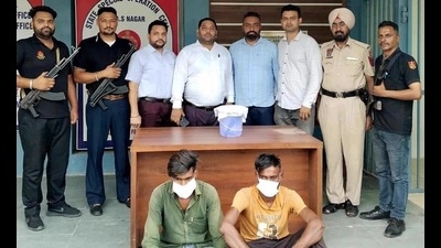The accused in custody of state special operating cell (SSOC), SAS Nagar. The accused in custody of state special operating cell (SSOC), SAS Nagar.
