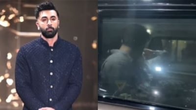 Ranbir Kapoor at Delhi event; Alia Bhatt with him at Mumbai airport. Ranbir Kapoor at Delhi event; Alia Bhatt with him at Mumbai airport.