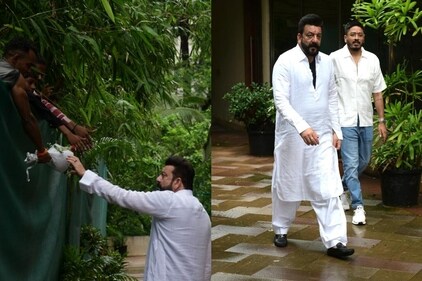 Sanjay Dutt meets fans on his 64th birthday. (Photo: Varinder Chawla) (Varinder Chawla) Sanjay Dutt meets fans on his 64th birthday. (Photo: Varinder Chawla) (Varinder Chawla)