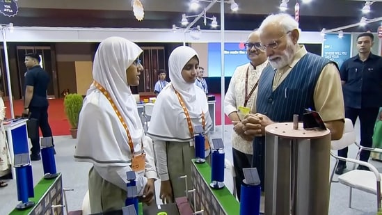 PM Modi also interacted with students. During the programme, Modi will release the first instalment of funds under the PM SHRI Scheme.&nbsp;(PTI)