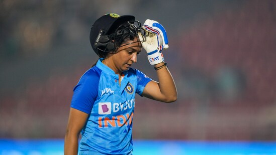 Harmanpreet Kaur has been suspended for two matches by the ICC (PTI)