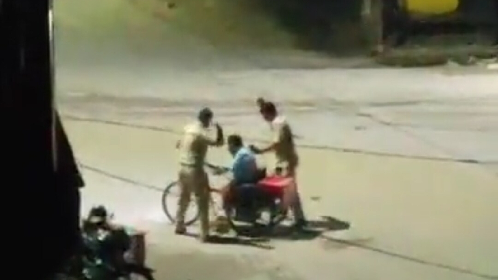 On camera, two security officials thrash disabled man in UP's Deoria, probe on - Vimarsana News