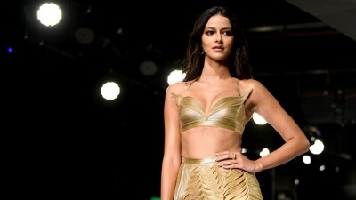 Ananya Panday accessorised her look with contemporary and complemented her attire with soft and subtle makeup. (ANI) Ananya Panday accessorised her look with contemporary and complemented her attire with soft and subtle makeup. (ANI)