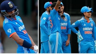 India only managed to post 181 in 40.5 overs as the Rohit-less side lost the match by six wickets (AP) India only managed to post 181 in 40.5 overs as the Rohit-less side lost the match by six wickets (AP)