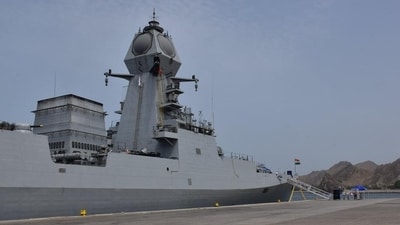 INS Visakhapatnam is the lead ship of the P15B class of guided missile stealth destroyers and was commissioned on November 21, 2021. (ANI) INS Visakhapatnam is the lead ship of the P15B class of guided missile stealth destroyers and was commissioned on November 21, 2021. (ANI)