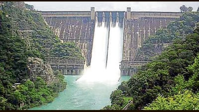 The water level in Bhakra has been rising one foot every day due to intermittent rainfall in the catchment areas of Sutlej and melting of glaciers. (ANI FILE) The water level in Bhakra has been rising one foot every day due to intermittent rainfall in the catchment areas of Sutlej and melting of glaciers. (ANI FILE)