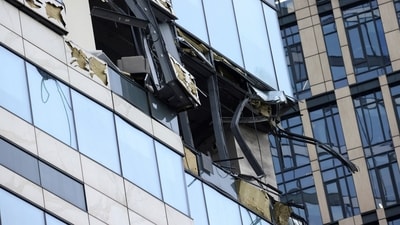 “One Ukrainian unmanned aerial vehicle (UAV) was destroyed in the air by air defense forces over the territory of the Odintsovo district of Moscow region,” a statement said.&nbsp; (REUTERS)