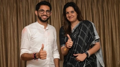 Both Priyanka Chaturvedi and Aaditya Thackeray strongly reacted to Sanjay Shirsat's statement on Priyanka Chaturvedi's 'beauty'.