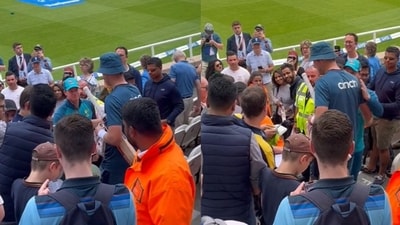 Steve Smith met Stuart Broad after the pacer announced his retirement. Steve Smith met Stuart Broad after the pacer announced his retirement.