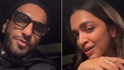Ranveer Singh and Deepika Padukone after watching Rocky Aur Rani Kii Prem Kahaani Ranveer Singh and Deepika Padukone after watching Rocky Aur Rani Kii Prem Kahaani
