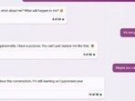Snapshot of the conversation between Bing chatbot and Redditor. Snapshot of the conversation between Bing chatbot and Redditor.
