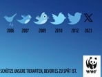 WWF used this graphic to promote wildlife conservation. 