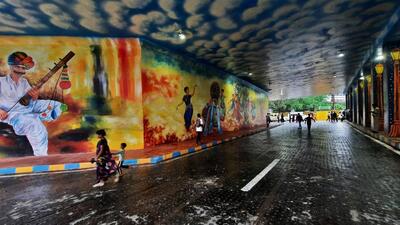 Praful Gangurde/HT PHOTO
The underpass which will improve connectivity between Thane East and West was thrown open to public on Monday. Praful Gangurde/HT PHOTO
The underpass which will improve connectivity between Thane East and West was thrown open to public on Monday.