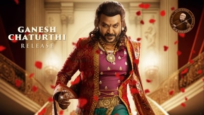 Raghava Lawrence's look in Chandramukhi 2. Raghava Lawrence's look in Chandramukhi 2.