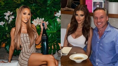 Lisa Hochstein (L) mocked her estranged husband Lenny Hochstein (R) after he announced his engagement to Katharina Mazepa (R) (lisahochstein/Instagram, lennyhochstein/Instagram) Lisa Hochstein (L) mocked her estranged husband Lenny Hochstein (R) after he announced his engagement to Katharina Mazepa (R) (lisahochstein/Instagram, lennyhochstein/Instagram)