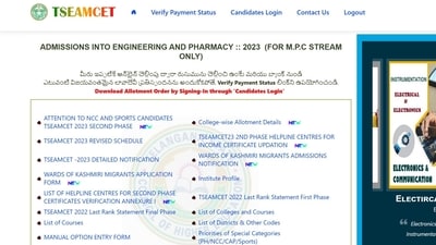 TS EAMCET 2023 Phase 2 Seat Allotment Results declared at tseamcet.nic.in TS EAMCET 2023 Phase 2 Seat Allotment Results declared at tseamcet.nic.in