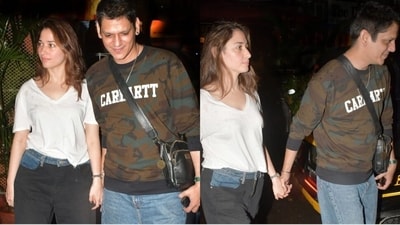 Tamannaah and Vijay stepped out in Mumbai. Tamannaah and Vijay stepped out in Mumbai.