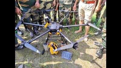 The Border Security Force (BSF) gunned down a Pakistani drone that had sneaked into the Indian territory at Khemkaran village of Tarn Taran district.