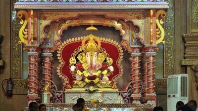 Though Narendra Modi will be the first prime minister in office to visit the Dagdusheth Halwai temple (in pic), serving and former Presidents, former prime ministers, serving cabinet ministers, many chief ministers and political leaders have had darshan of the deity that sees lakhs of devotees during the 10-day Ganeshotsav. (HT FILE) Though Narendra Modi will be the first prime minister in office to visit the Dagdusheth Halwai temple (in pic), serving and former Presidents, former prime ministers, serving cabinet ministers, many chief ministers and political leaders have had darshan of the deity that sees lakhs of devotees during the 10-day Ganeshotsav. (HT FILE)