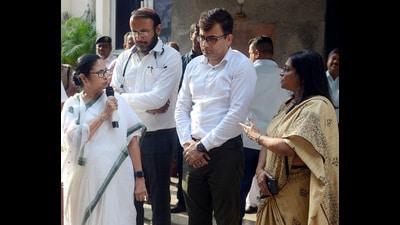 West Bengal chief minister Mamata Banerjee speaks to the media after seeing former CM Buddhadeb Bhattacharya at Woodlands Hospital (ANI) West Bengal chief minister Mamata Banerjee speaks to the media after seeing former CM Buddhadeb Bhattacharya at Woodlands Hospital (ANI)